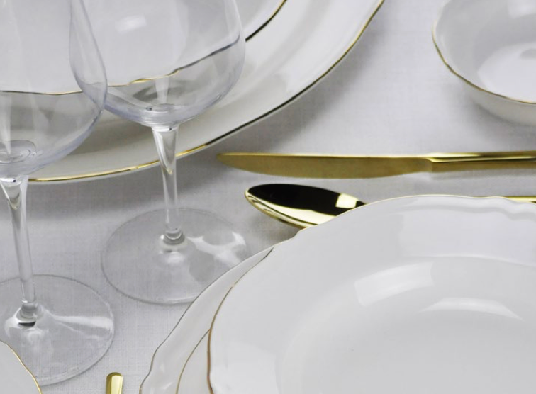 ARCUCCI VENEZIA ORO - SET 6 POSTI TAVOLA